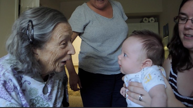 Bunny  and her great grandson Winston